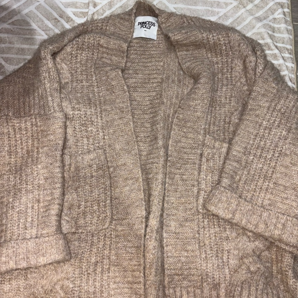 PRINCESS POLLY PAISLEIGH CARDIGAN IN SOLD OUT TAN